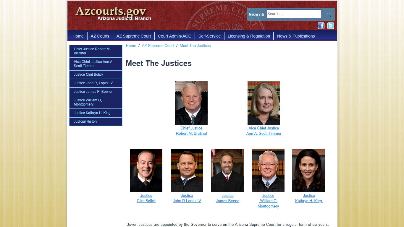 Meet The Justices > Home